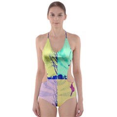Girlfriend  respect Her   Cut-out One Piece Swimsuit