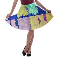 Girlfriend  respect Her   A-line Skater Skirt by inspyremerevolution