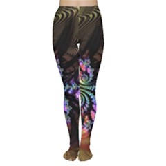 Fractal Colorful Background Women s Tights