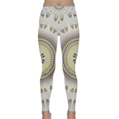 Mandala Fractal Decorative Classic Yoga Leggings by Celenk