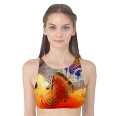 Dirty Dirt Image Spiral Wave Tank Bikini Top by Celenk