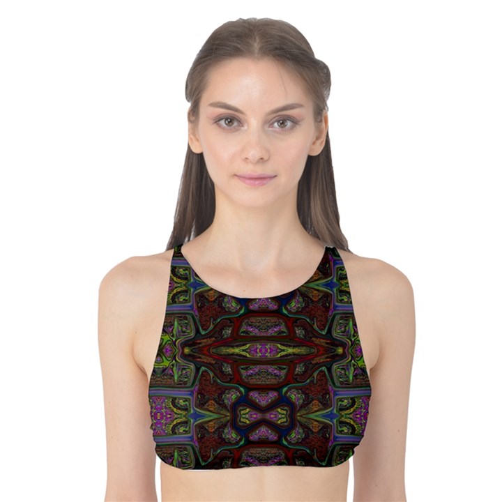 Pattern Abstract Art Decoration Tank Bikini Top