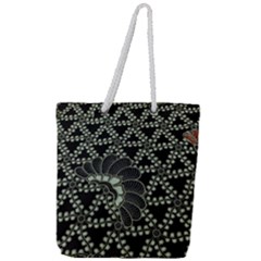 Batik Traditional Heritage Indonesia Full Print Rope Handle Tote (large) by Celenk