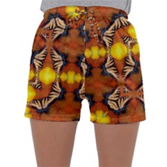 Dancing Butterfly Kaleidoscope Sleepwear Shorts by Celenk