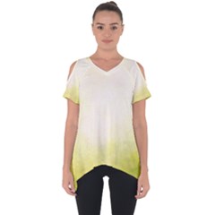 Ombre Cut Out Side Drop Tee by ValentinaDesign