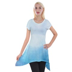 Ombre Short Sleeve Side Drop Tunic