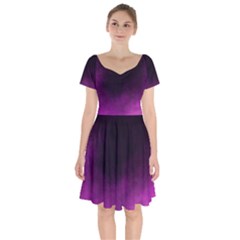 Ombre Short Sleeve Bardot Dress by ValentinaDesign