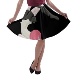 Scorpio Girl A-line Skater Skirt by Valentinaart