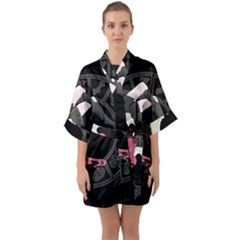 Scorpio Girl Quarter Sleeve Kimono Robe