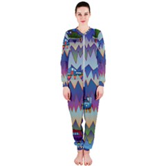 Zig Zag Boats Onepiece Jumpsuit (ladies)  by CosmicEsoteric