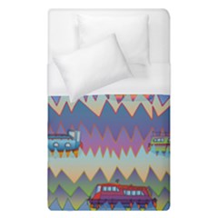 Zig Zag Boats Duvet Cover (single Size) by CosmicEsoteric