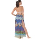 Zig zag boats Maxi Chiffon Tie-Up Sarong View2