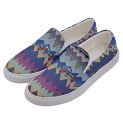 Zig Zag Boats Men s Canvas Slip Ons by CosmicEsoteric