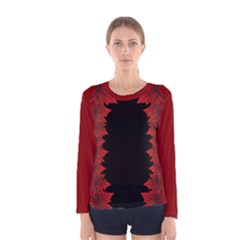 Canada Maple Leaf  Women s Long Sleeve Tee