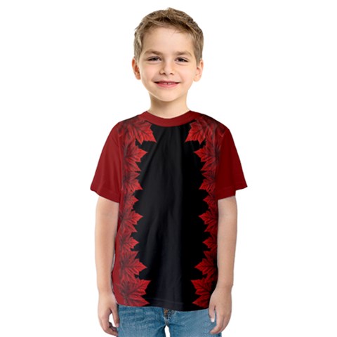 Canada Maple Leaf  Kids  Sport Mesh Tee by CanadaSouvenirs