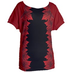 Canada Maple Leaf  Women s Oversized Tee