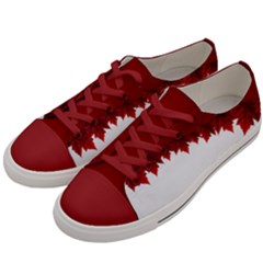 Canada Maple Leaf Shoes Men s Low Top Canvas Sneakers by CanadaSouvenirs