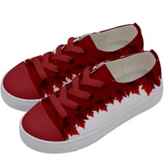 Canada Maple Leaf Shoes Kids  Low Top Canvas Sneakers by CanadaSouvenirs
