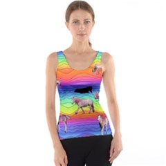 Horses In Rainbow Tank Top