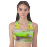 Cows and Clouds in the Green Fields Sports Bra