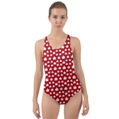 Cute Canada Swimwear Cut-out Back One Piece Swimsuit by CanadaSouvenirs