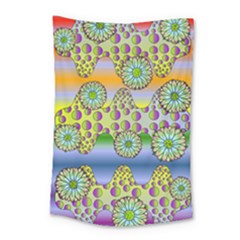 Amoeba Flowers Small Tapestry by CosmicEsoteric