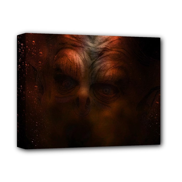 Monster Demon Devil Scary Horror Deluxe Canvas 14  x 11 