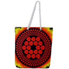 Geometry Maths Design Mathematical Full Print Rope Handle Tote (large) by Celenk