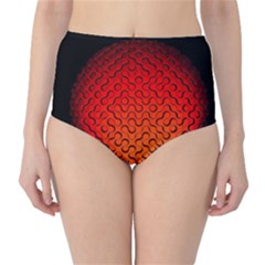 Sphere 3d Geometry Structure High-waist Bikini Bottoms by Celenk
