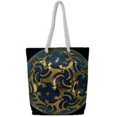 Sphere Orb Decoration 3d Full Print Rope Handle Tote (small)