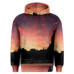 Sunset Silhouette Sun Sky Evening Men s Overhead Hoodie