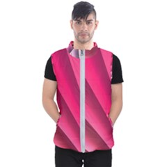 Wave Pattern Structure Texture Colorful Abstract Men s Puffer Vest by Celenk