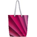 Wave Pattern Structure Texture Colorful Abstract Full Print Rope Handle Tote (Small) View2