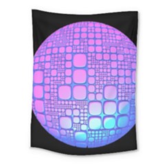 Sphere 3d Futuristic Geometric Medium Tapestry by Celenk