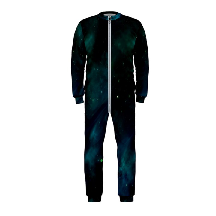 Green Space All Universe Cosmos Galaxy OnePiece Jumpsuit (Kids)