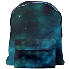 Green Space All Universe Cosmos Galaxy Giant Full Print Backpack by Celenk