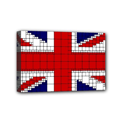 Union Jack Flag Uk Patriotic Mini Canvas 6  x 4 