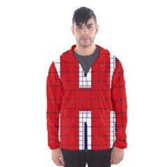 Union Jack Flag Uk Patriotic Hooded Wind Breaker (Men)