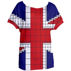 Union Jack Flag Uk Patriotic Women s Oversized Tee