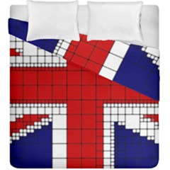 Union Jack Flag Uk Patriotic Duvet Cover Double Side (King Size)