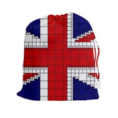 Union Jack Flag Uk Patriotic Drawstring Pouches (XXL)