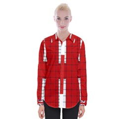 Union Jack Flag Uk Patriotic Womens Long Sleeve Shirt