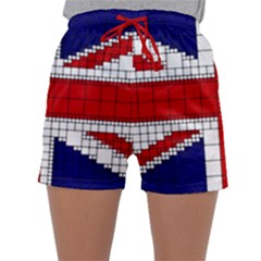 Union Jack Flag Uk Patriotic Sleepwear Shorts