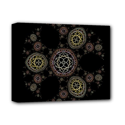 Background Pattern Symmetry Deluxe Canvas 14  X 11  by Celenk