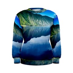 Mountain Water Landscape Nature Women s Sweatshirt by Celenk