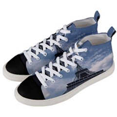 Eiffel Tower France Landmark Men s Mid-top Canvas Sneakers by Celenk