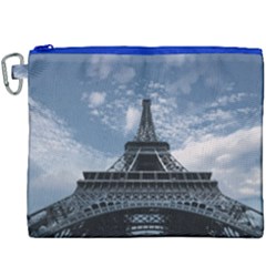 Eiffel Tower France Landmark Canvas Cosmetic Bag (xxxl) by Celenk