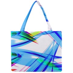 Lines Vibrations Wave Pattern Mini Tote Bag