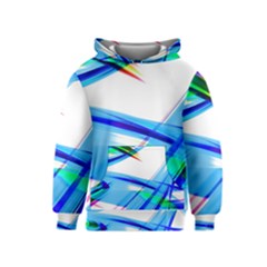 Lines Vibrations Wave Pattern Kids  Pullover Hoodie