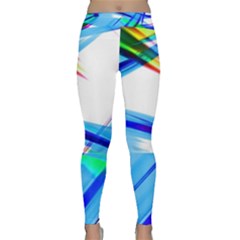 Lines Vibrations Wave Pattern Classic Yoga Leggings